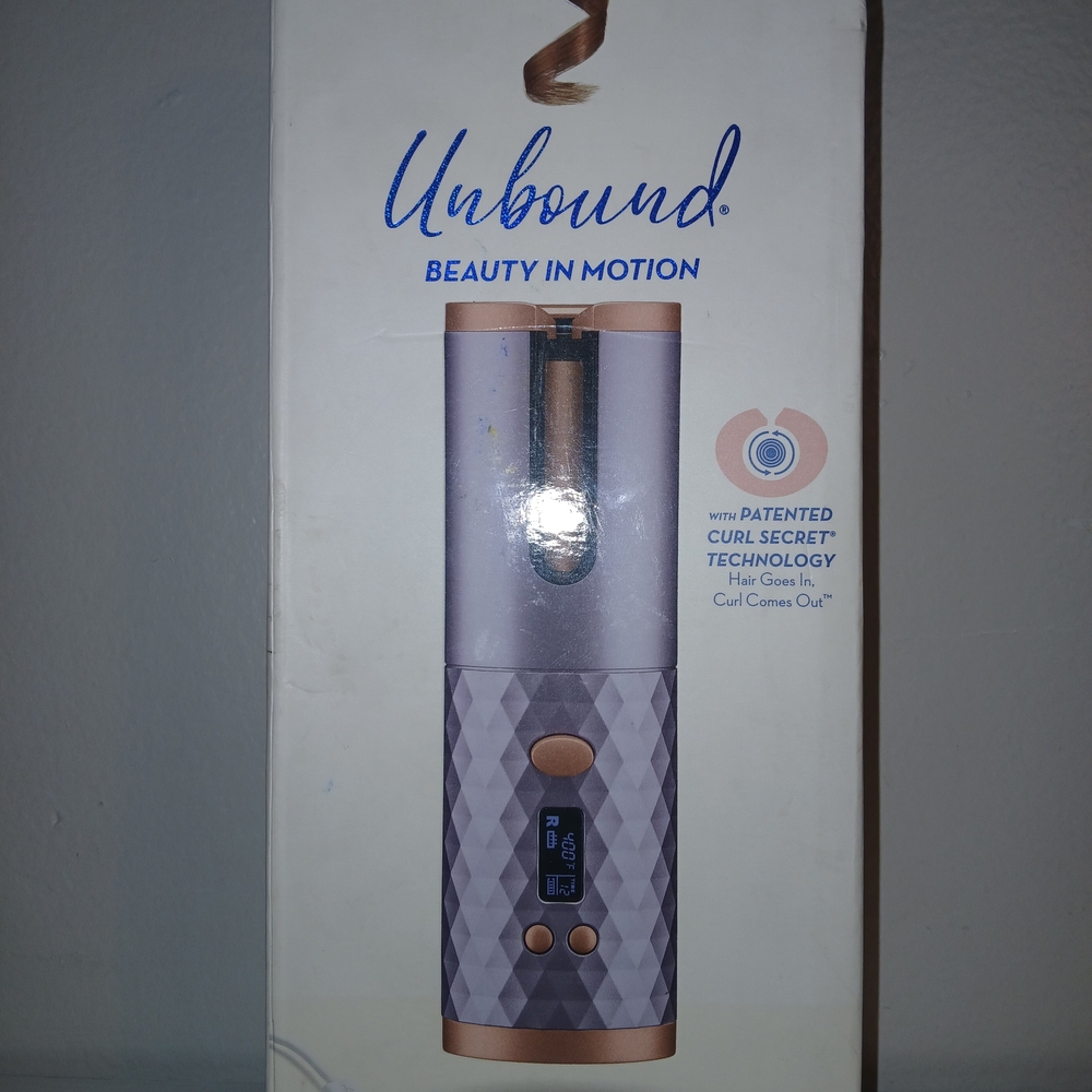 Unbound Cordless Hair Curler - Silver and Gold